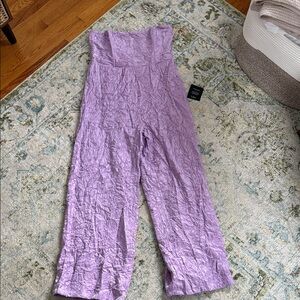 Lulu's Lilac Strapless Jumpsuit